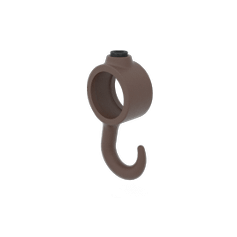 Buiskoppeling Kapstokhaak - vintage bruin-B / 26,9 mm